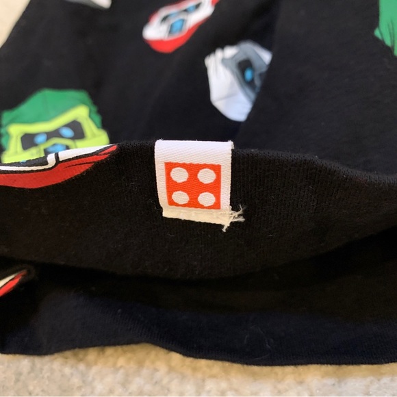 LEGO Ninjago H&M Black Neck Tube Scarf Kids 14 x 20 Ninja Heads Pattern - Picture 4 of 7